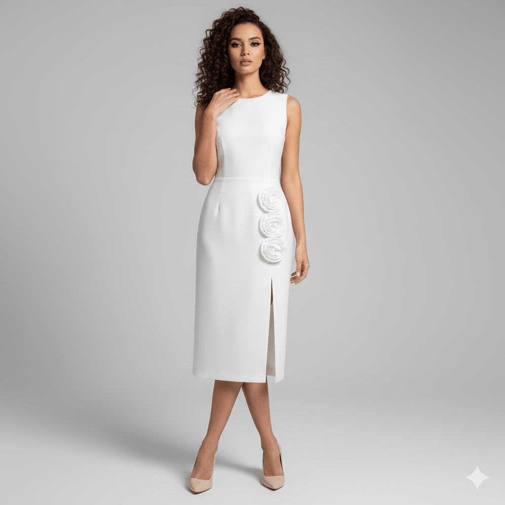 Riviera Red 3D Floral Maxi Skirt by Luxe Lane | from Luxe Lane | SKU:  | Barcode:  | Options: Black S | Riviera Red 3D Floral Maxi Skirt