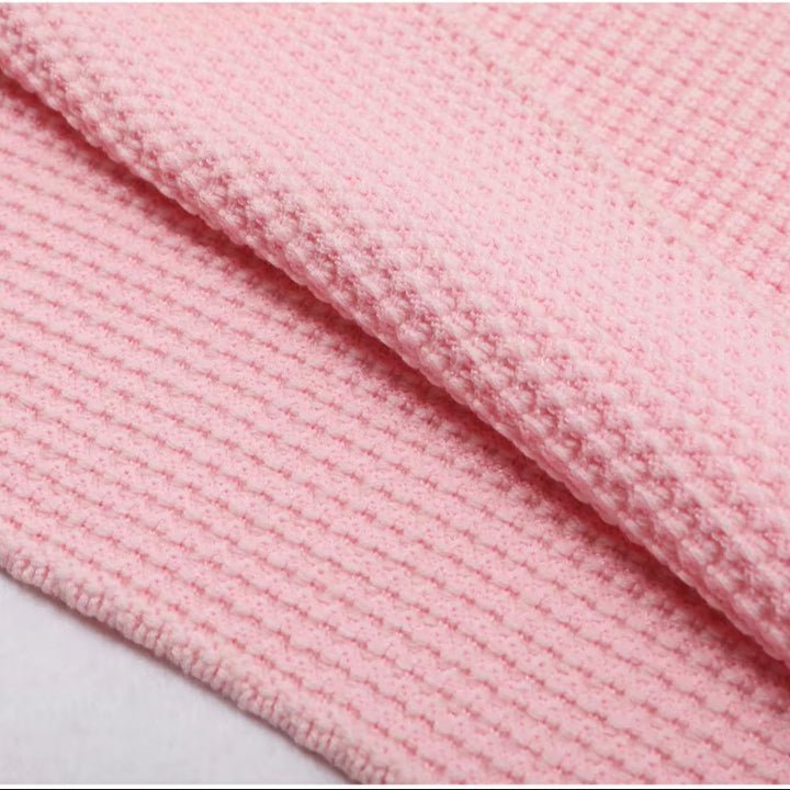 Rosa Lumière Pearl Tweed Dress by Luxe Lane | Mini gown from Luxe Lane | SKU:  | Barcode:  | Options: Light Green S | Elegant Knitted Beaded Short a Line Dresses Women Short Sleeve Formal Event Party Outfit Luxury Pink Tweed Mini Dress With Pearl