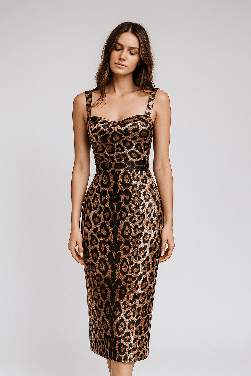 Savara Leopard Print Halter Maxi Dress by Luxe Lane | from Luxe Lane | SKU:  | Barcode:  | Options: S | Savara Leopard Print Halter Maxi Dress