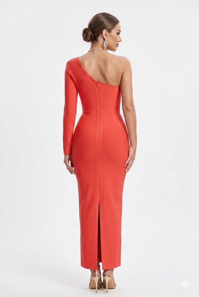 Scarlet Eclipse Cut Out Maxi DressEvening DressesRedS(2)redLuxe Lane