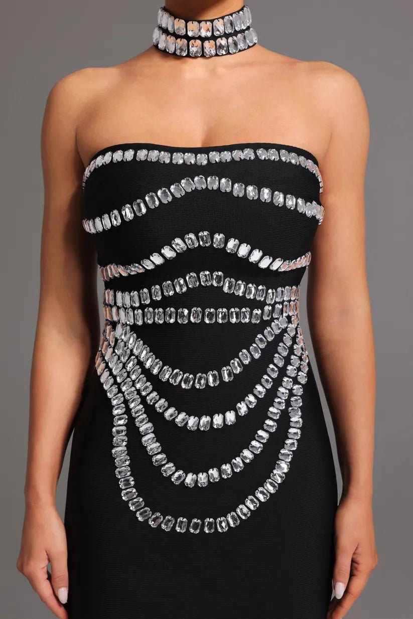 Sparkly Maxi Dress Evening NightsParty DressBlackSLuxe Lane