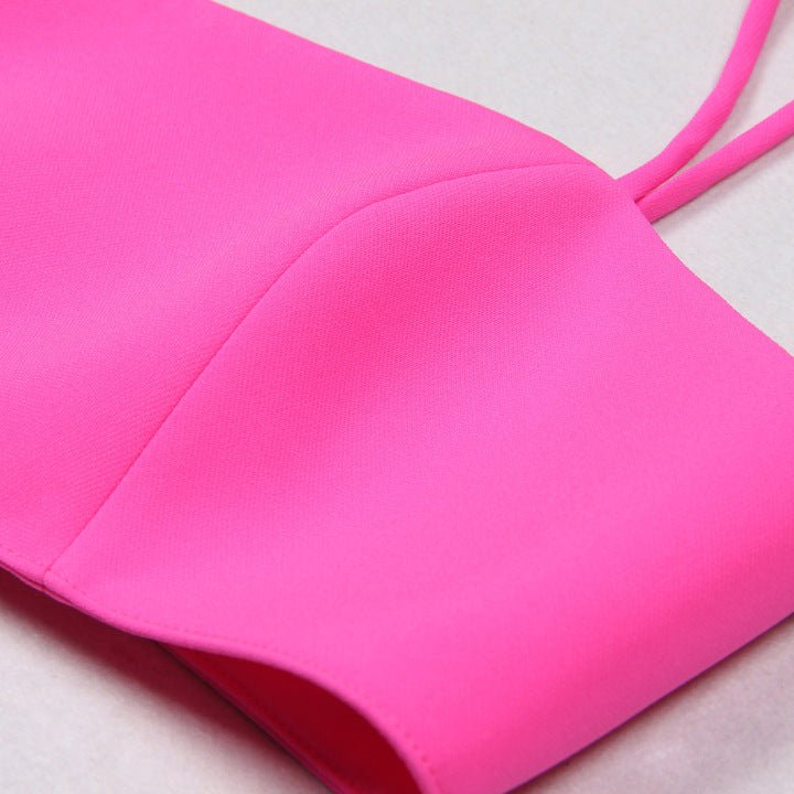 Vienna Structured Blazer & Shorts 3 - Piece Set by Luxe Lane | 3 set from Luxe Lane | SKU: -9 | Barcode: 1 | Options: pink S | Fashionable Boutique Clothing Business Casual Outfit Elegant Blazer Crop Top and Shorts 3 Piece Women's Suit Set for Party Wear